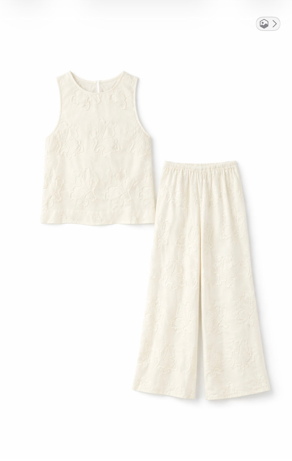 Seashell Heart Embroidered Set