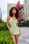 Cabana Cutout Crochet Mini Dress