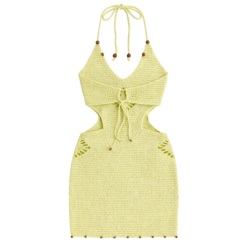 Cabana Cutout Crochet Mini Dress